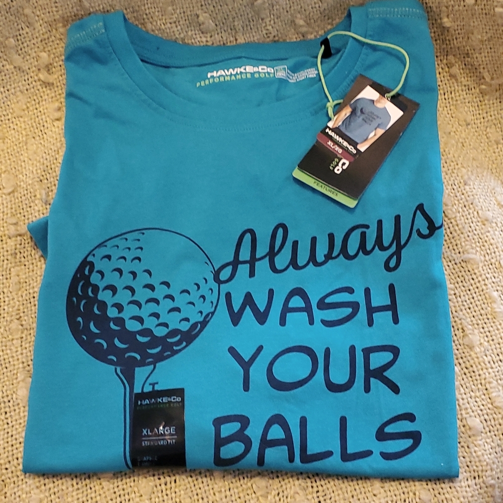 XL Always Wash your balls ⛳️🏌️‍♂️ Performance Golf T-SHIRT